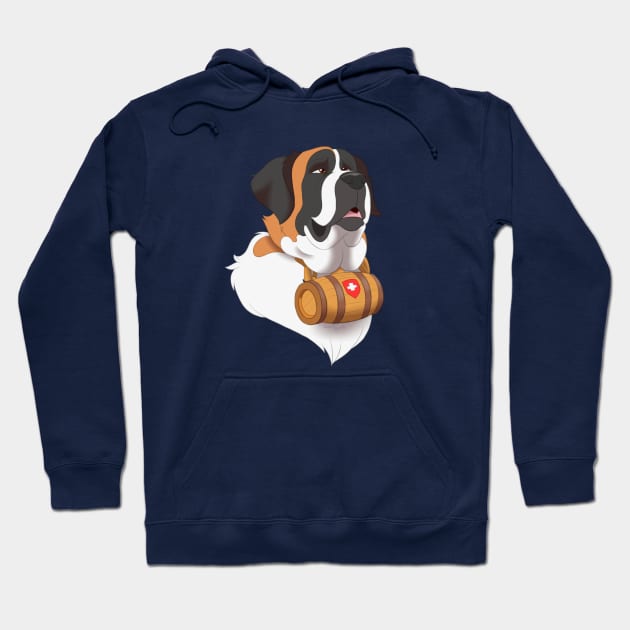 St Bernard Hoodie by SkyBlueArts